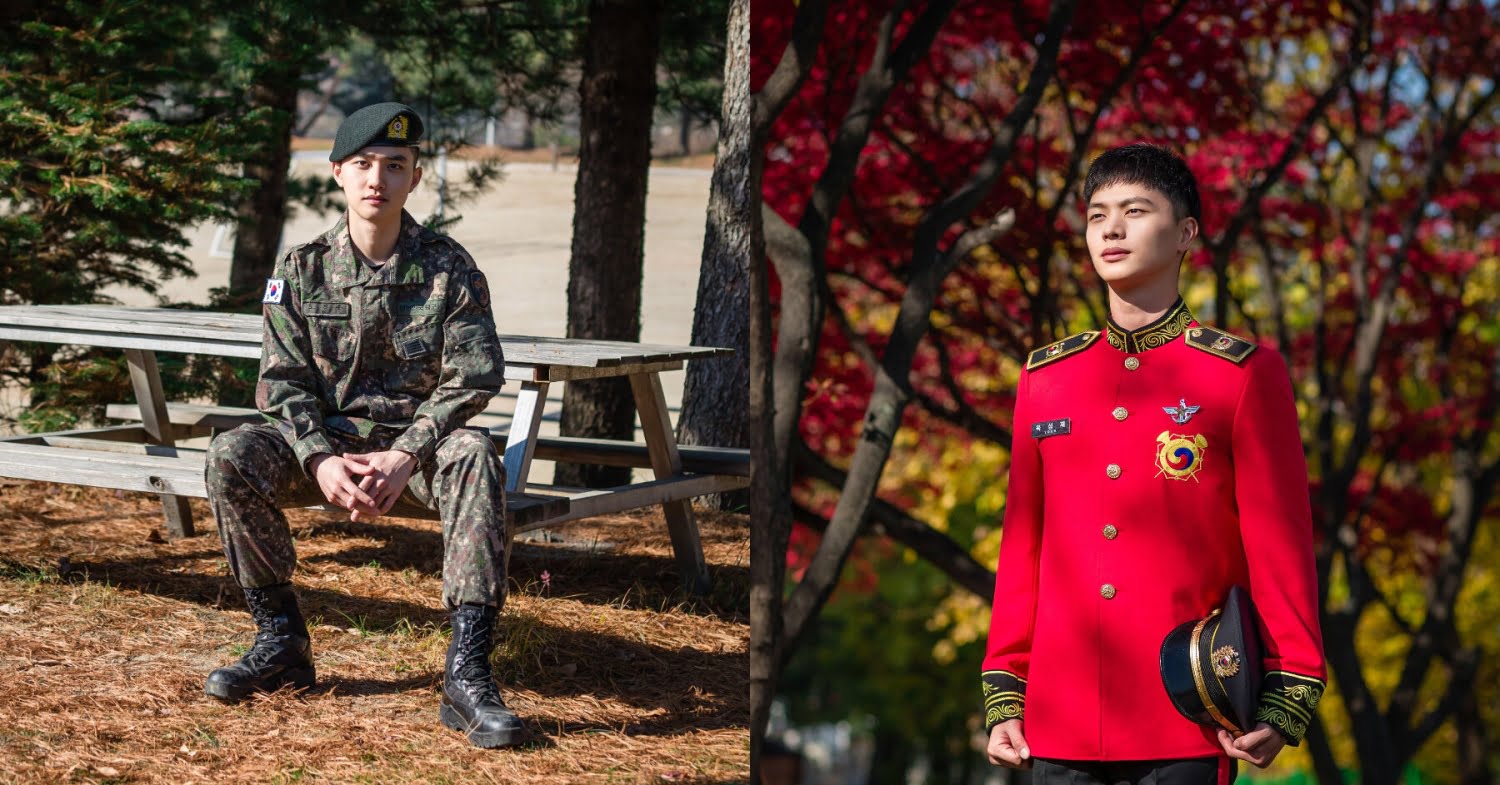 Militer Korea Membagikan Foto Baru Do Exo Dan Sungjae Btob Todaykpop Com<script async src=