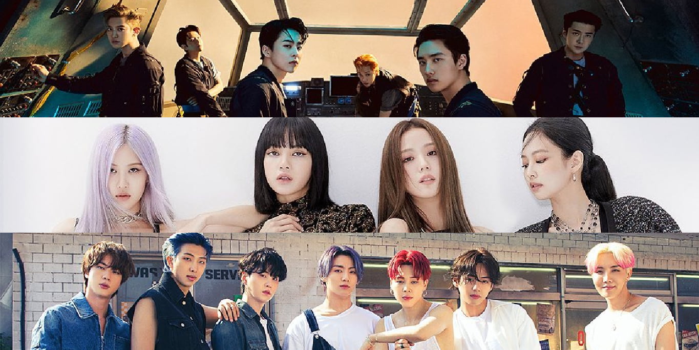 EXO, BLACKPINK, BTS